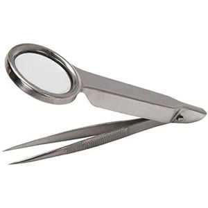 Pinzas de aumento de alta calidad Herramienta de precisión para cejas y manualidades con lente - Product Image 1