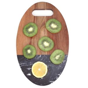 HF Crafts Planche à griller imprimée colorée en bois Plateau à fromage en bois d'acacia Planche à fromage en bambou pour ustensiles de cuisine - Product Image 1