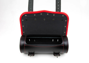 กระเป๋าเครื่องมือรถจักรยานยนต์แบบวินเทจทำด้วยมือกระเป๋าสะพายหนังแท้พร้อมสายรัดหัวเข็มขัดกระเป๋ามือจับหนังแท้กันน้ำ - Product Image 3