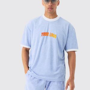 Custom logo <b>Summer</b> <b>Men</b> Short Set <b>Men</b> Short Sleeve T-<b>shirt</b> Shorts Sets 2 Pieces Custom Casual <b>Summer</b> Tracksuit Set - Product Image 2