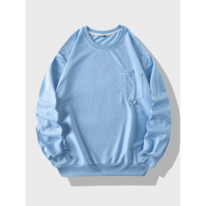 Sweat-shirt à col rond uni de haute qualité en gros, sweat-shirt surdimensionné pour homme, sweat-shirt à col rond personnalisé - Product Image 5