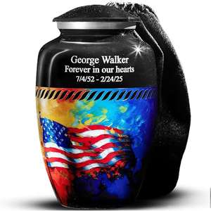 Urna de diseño de mariposa de Metal grande hecha a mano al por mayor de fábrica directa, urna de cremación decorativa conmemorativa moderna, cenizas - Product Image 5