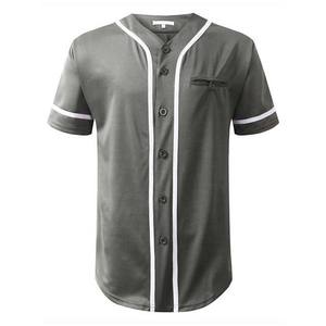 Color gris precio barato ropa deportiva béisbol y softbol desgaste Jersey camisas de alta calidad poliéster Spandex ropa deportiva adultos 2025 - Product Image 1
