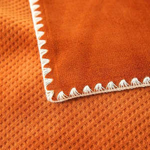 Fluffery Ultra-Soft Luxury All-Season Milk Flannel Velvet Waffle Weave Queen Size Throw Blanket - Product Image 5