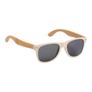 Lunettes de soleil écologiques en bambou Wenbus, gadgets sportifs promotionnels - Product Image 1