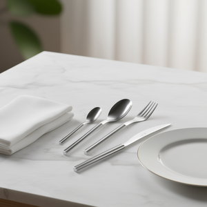 You&Me SKY Bianco YM24SK 19 Eme Set Juego de Cuchillos de Acero Inoxidable de 24 Piezas para Mesa, Blanco y Elegante - Product Image 3