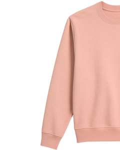 Sudadera de Felpa Rosa Melocotón para Mujer, Cuello Redondo, Manga Larga, Algodón Suave, Informal, Cálida para Invierno, Diseño Personalizado OEM - Product Image 4