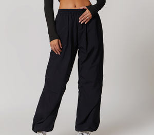 Ensemble pantalon deux pièces pour femmes grande taille, coupe ample, devant plat, hiver, en vrac pour femmes - Product Image 4
