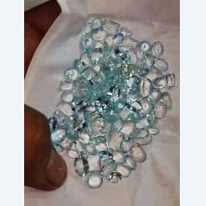 127 pièces d'aquamarine naturelle 7x5 8x6 9x7 mm ovale rectangle facetté 112 carats lot Iroc Sales pierres précieuses en vrac de haute qualité taillées US$204.8 - Product Image 1
