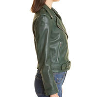 Veste en cuir véritable pour femme, coupe-vent, imperméable, col mandarin, personnalisable, NURAK SPORTS 2026, vente chaude