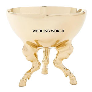 Tazón de Chocolate de Metal Dorado de Lujo, Tazón de Dulces Hecho a Mano de Primera Calidad, Nuevo Tazón de Chocolate Decorativo Más Vendido - Product Image 1