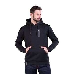 Sweat à capuche oversize pour homme en molleton 100% coton, écologique, respirant, coupe-vent, uni, logo personnalisé sur le devant, 420/500 - Product Image 1