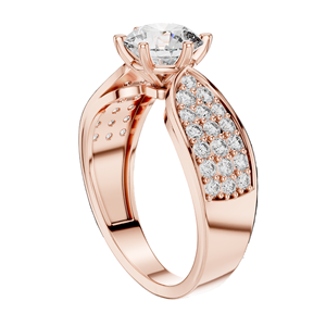 Anillo de Diamante de Laboratorio con Corte Redondo de 1.53 CT para Mujer, VVS-VS EF CVD, Oro de 18K, 14K, 10K y Plata 925, Oro Rosa, Amarillo y Blanco - Product Image 5
