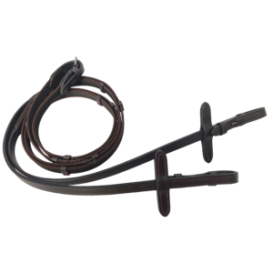 สายบังเหียนหนังสีน้ำตาล รุ่น KZ-RN-170 ขนาดสั่งทำได้ บรรจุภัณฑ์สั่งทำได้ ได้รับการรับรองสำหรับการขี่ม้าแบบอังกฤษ คลาสสิก ทนทาน สำหรับกีฬาขี่ม้า - Product Image 1