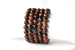 Premium Natural Quality Mahogany Obsidian 8mm Round <b>Healing</b> <b>Bracelet</b> for Meditation Jewelry - Product Image 3