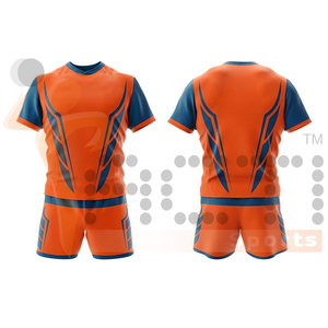 Vente en gros 2024 uniformes de rugby vêtements d'entraînement personnalisés par sublimation OEM pour hommes vêtements de sport bleus kits de rugby maillots de rugby - Product Image 3