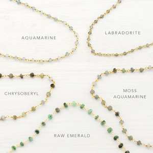 Collar de fluorita múltiple con cuentas, gargantilla de cristal arcoíris, piedras preciosas envueltas en alambre, Rosario, cadena de capas, regalo de plata 925 - Product Image 4