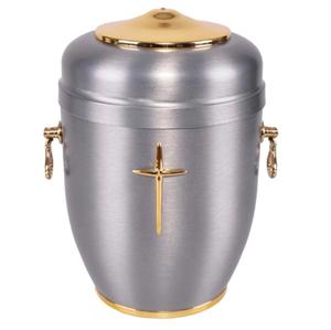 Urna para cenizas funerarias de Metal sólido de alta calidad para adultos, recuerdo conmemorativo hecho a mano, diseño elegante para almacenamiento de cenizas - Product Image 3