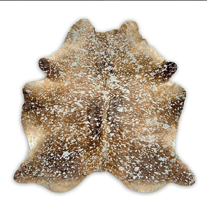Tapis en cuir de vachette délavé à l'acide DEVORE - QUALITÉ SUPÉRIEURE - CUIR DE VACHETTE NATUREL - LIEU DE PROVENANCE DES MEILLEURES QUALITÉS DE CUIR DE VACHETTE - Product Image 3