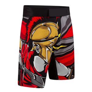 Shorts d'entraînement de Muay Thai et MMA à impression par sublimation, séchage rapide, respirants, taille élastique, taille mi-haute, vente en gros OEM, vêtements de combat - Product Image 2