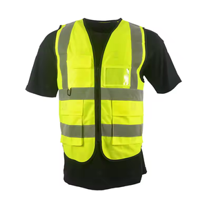 Venta caliente Chaleco DE SEGURIDAD impreso de fábrica Chaleco DE SEGURIDAD reflectante Bolsillos Chalecos para trabajadores de la construcción - Product Image 5