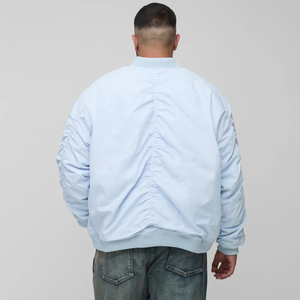 Veste de baseball unisexe à col montant pour homme grande taille OEM, style hip-hop, coupe-vent respirant à séchage rapide, veste universitaire - Product Image 3