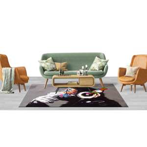 Alfombra con Diseño de Mono de Banksy - Alfombra de Arte Moderno, Alfombra Impresa, con Pelo Suave - Product Image 5