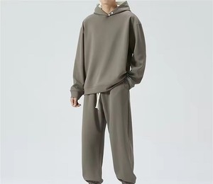 ชุดวอร์มผ้าฝ้ายโพลีเอสเตอร์แบบหนามีฮู้ดสำหรับผู้ชายและผู้หญิง - Product Image 5