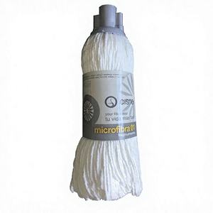 MOP IN MICROFIBRA UMIDO 150 Grs. Bianco (scatola da 24 pezzi) Alta Qualità e Lunga Durata - Product Image 1