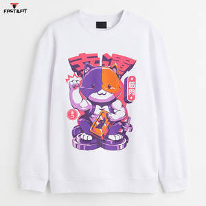 Sweatshirts à col rond pour hommes 100% coton Sweatshirts à capuche personnalisés avec logo brodé - Product Image 4