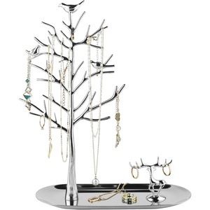 Bạc màu 3 Tier đồ trang sức bông tai hiển thị đứng có sẵn đồ trang sức hiện đại phụ kiện Eyewear Đồng hồ chủ từ Ấn Độ - Product Image 6