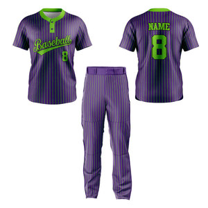 Jersey de 2 botones, camisetas de béisbol, tiras baratas hechas a medida, uniforme de béisbol para hombres 2025 - Product Image 1