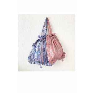Sac Jhola en cuir imprimé à la main avec fermeture éclair et doublure en coton - Product Image 4