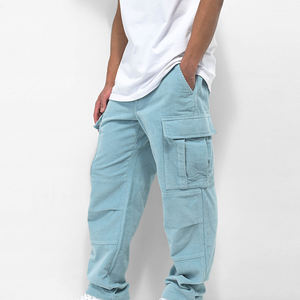 Design unique personnalisé hommes velours côtelé Cargo pantalons pour hommes nouvelle mode Outwear ample Six poches pantalons - Product Image 3