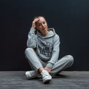 Sweat-shirt et sweat à capuche en jersey 100% coton écologique pour femmes - Product Image 1