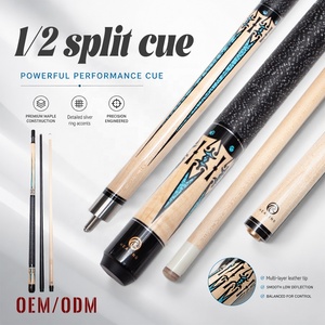 OKHEALING - Ensemble <span class=keywords><strong>de</strong></span> queues <span class=keywords><strong>de</strong></span> <span class=keywords><strong>billard</strong></span> légères en bois d'érable et fibre <span class=keywords><strong>de</strong></span> carbone <span class=keywords><strong>de</strong></span> haute qualité, 2 pièces, avec joint en acier inoxydable pour le <span class=keywords><strong>billard</strong></span> - Product Image 1