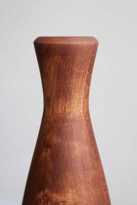 Jarrón de madera de nogal hecho a mano para flores secas, para el hogar Decoración rústica, acento moderno para habitación de granja - Product Image 4