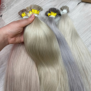 Mini punta plana queratina cabello doble dibujado virgen extensiones de cabello humano Remy cabello de calidad superior - Product Image 4