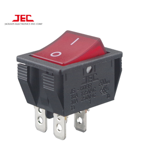 Interruptores de Botón Pulsador de Doble Polo JEC 608, Interruptor Basculante de Encendido/Apagado con Nivel IP65, Corriente Máxima de 10A/16A - Product Image 1