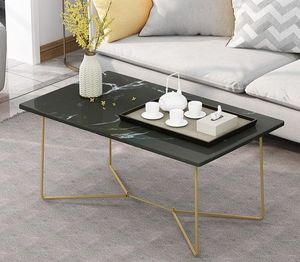 Accesorios para el hogar, muebles de sala de estar, mesa auxiliar de mármol moderna, mesas de centro de lujo para hotel, mesa auxiliar de acero inoxidable a la venta - Product Image 3