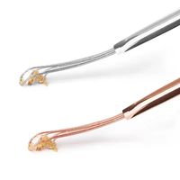 1 pièce Curette manuelle en acier inoxydable de qualité médicale pour le nettoyage des oreilles, outil durable pour l'entretien des oreilles avec logo personnalisé pour enfants et adultes