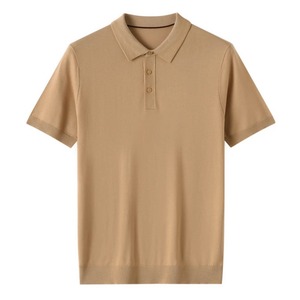 Chemises polo pour hommes de qualité supérieure, col rabattu, nouvelle mode estivale, tissu en coton tricoté à séchage rapide, polo de golf - Product Image 3