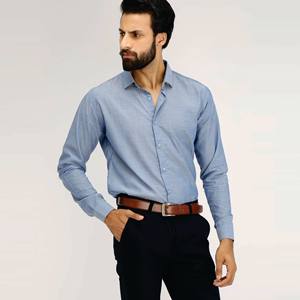 Chemise d'été à manches longues pour hommes européens Chemise à col montant en coton lin fin Chemises de plage décontractées pour hommes Tissu respirant - Product Image 4