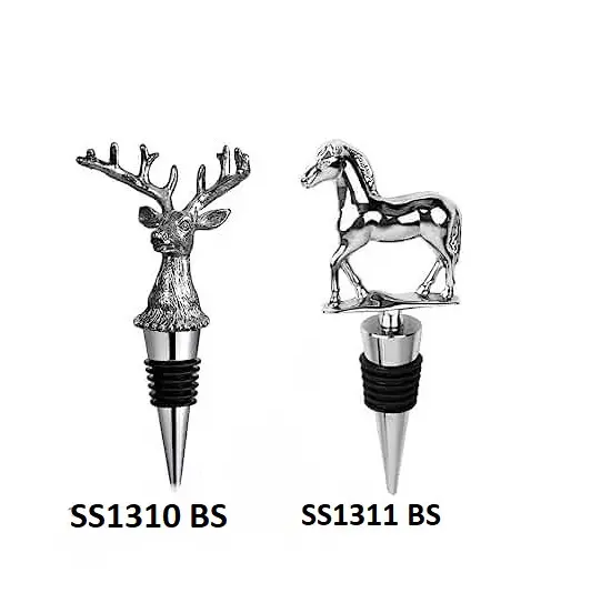 Новейшая стильная вакуумная пробка для винных бутылок с индивидуальным дизайном и пробка для бутылок в форме оленя и лошади
