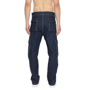 กางเกงยีนส์ทรงหลวมโอเวอร์ไซส์สำหรับผู้ชายกางเกงยีนส์ทรงหลวมโอเวอร์ไซส์สำหรับเสื้อผ้าตามสั่งสไตล์วินเทจ - Product Image 5