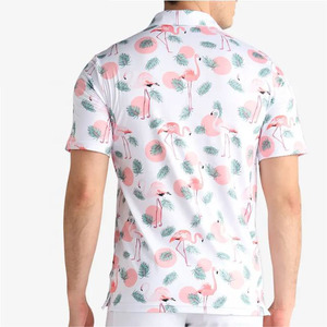 Camiseta de Golf de Alta Calidad para Hombre, Transpirable, de Jersey Sólido, con Logotipo Personalizado, Talla Grande, Manga Corta - Product Image 3