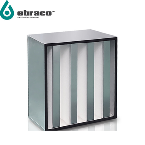 New Condition Ebraco H13 99.95% V Bank Hepa Filter 4V 610x610x292mm (24x24x12inch) <strong>for</strong> HVAC, <strong>AHU</strong>, Cleanroom- Customized - Product Image 3