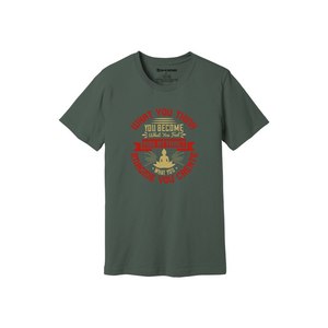 100% algodón camiseta informal 3D Buda temas impresión 12 opciones de color 160-180 pesado GSM diseño personalizable Logotipo de colocación - Product Image 1