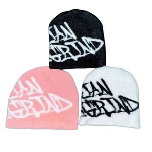 หมวกบีนนี่ฤดูหนาวของผู้ชายผ้าฝ้ายสีทึบพิมพ์ลายระบายอากาศสไตล์สตรีทสำหรับใช้กลางแจ้งอุปกรณ์เสริมสุดหรูบริการ OEM - Product Image 1