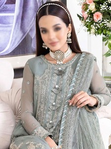 2025 Top Selling Unstitched Formal Party <b>Dress</b> New Designer Regular Length Salwar Kameez Women's Ready-to-Wear Clothing Indian - Product Image 2